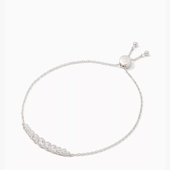 NWT Kate Spade slider bracelet in silver - Picture 3 of 4